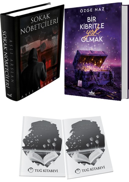 Bir Kibritle Yok Olmak 3 Ciltli ve Sokak Nöbetçileri 1 Ciltli Aslı Arslan 2li Set + Hediyeli