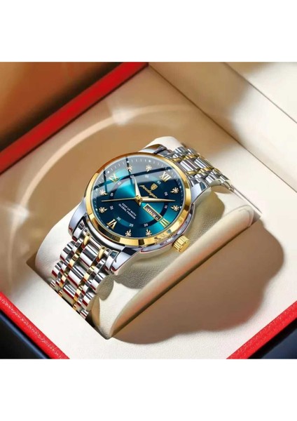 936 Metalik Gün Hafta Klas Tasarım Kol Saati indirimleri