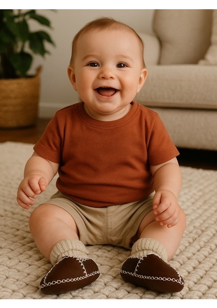 Bebe Patik Ayakabı Deri Lüx Kahverengi fiyatları