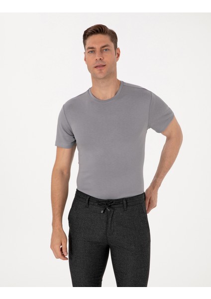 Erkek Gri Regular Fit Tişört 50308037-VR024 modelleri