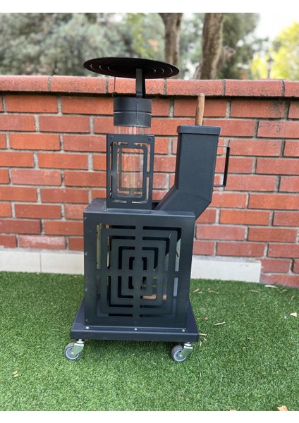 Mini Pelet Soba Izgaralı Kamp Tipi Pelet Sobası Kasalı Muhafazalı modelleri
