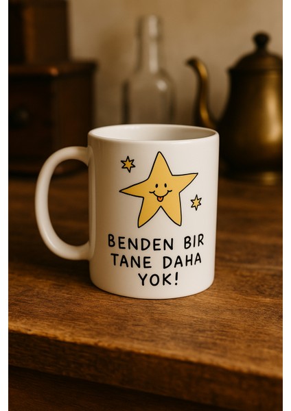 Motivasyon Cümle Yazı Baskı Porselen Kahve Kupa Bardak