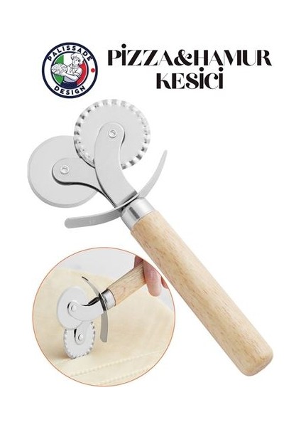 Hamur ve Pizza Kesici Çelik Palissade Design