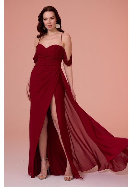 Elbıse Uzun Askılı Şifon