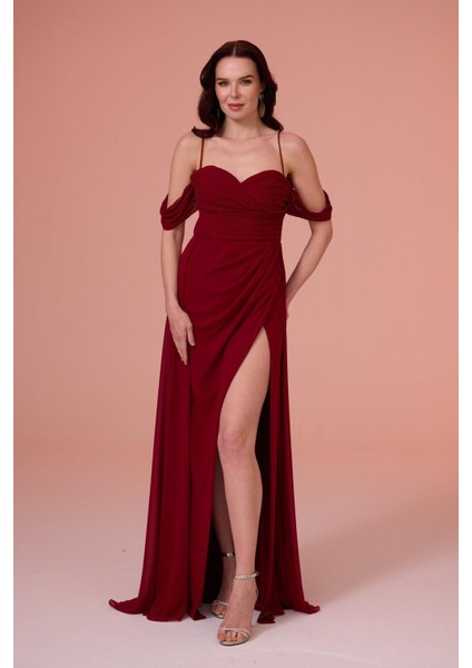 Elbıse Uzun Askılı Şifon modelleri