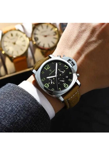 859 Deri Kahverengi Kordon Klasik Erkek Kol Saati fiyatları