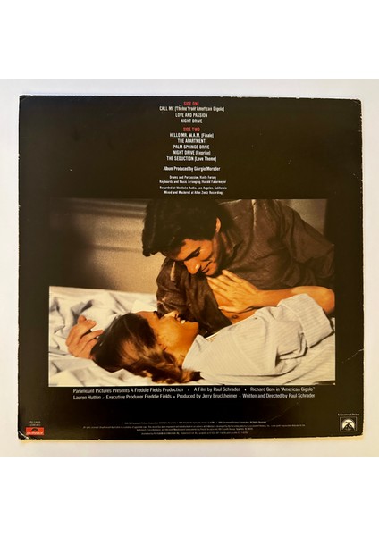Giorgio Moroder – American Gigolo (Original Soundtrack Recording) - Plak fiyatları