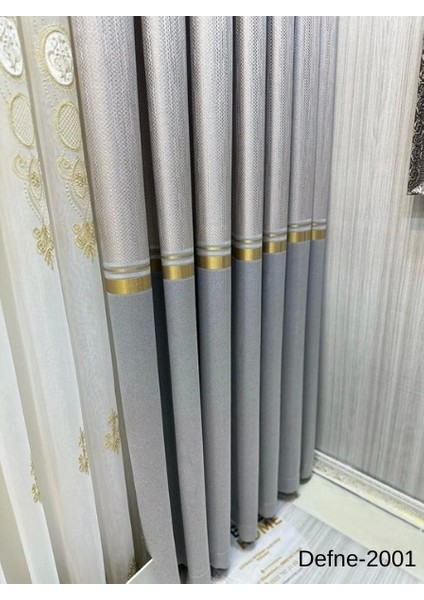 Nivemeshome Defne Gümüş FT614166 V-2001 1/3 Sık Pileli Fon Perde Apm modelleri