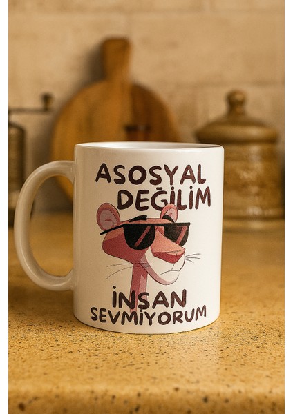 Çokaş Porselen Kahve Kupa Bardak Motivasyon Cümle Yazı Baskılı Desenli 1 Adet