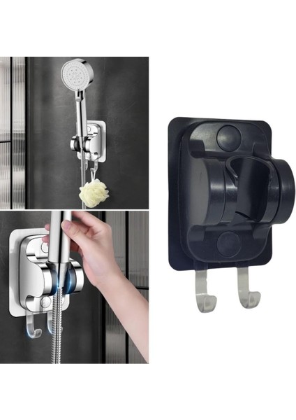 Sanec® Kendiliğinden Güçlü Yapışkanlı Askılı Duş Başlık Tutucu
