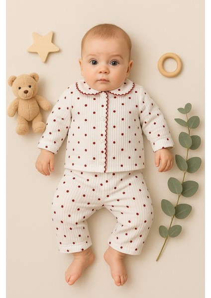 Kalp Desenli Bebek Pijama