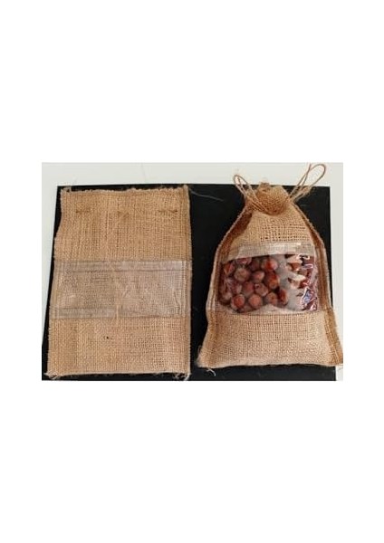 Ceviz Çuvalı, Organik Çuval, Naturel Kuruyemiş Çuvalı, Keten Çuval, Dekoratif Organik Çuval, Şeffaf Pencereli, 21 Cm-32 Cm, 10 Adet, 1 kg Ürün Taşır. fiyatları
