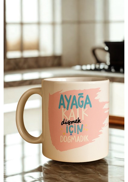 Motivasyon Cümle Yazı Baskı Porselen Kahve Kupa Bardak fırsatları