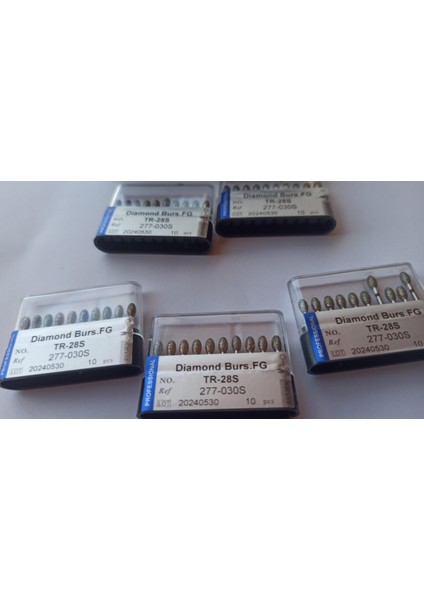 TR-28S Fg Tr-28 Elmas Frezler Diş Laboratuvarı , Parlatma , Frez , Fg Tr-28 Freze Matkap Yüksek Hızlı Stomatoloji Departmanı Diş Lab Taşlama Aracı 1 Kutu 10 Adet indirimleri
