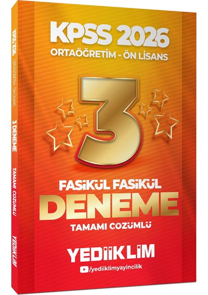 2026 Kpss ortaöğretim Ön Lisans Gygk konu Anlatımı-Soru Bankası 5+5 Kitap-Çözümlü Fasikül Deneme fiyatları