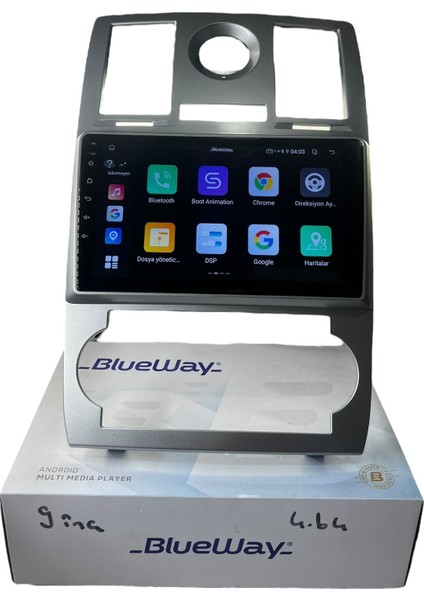 Chrysler 300C 2005-2012 Blueway 4-64 Profesyonel Oem Multimedia fırsatları