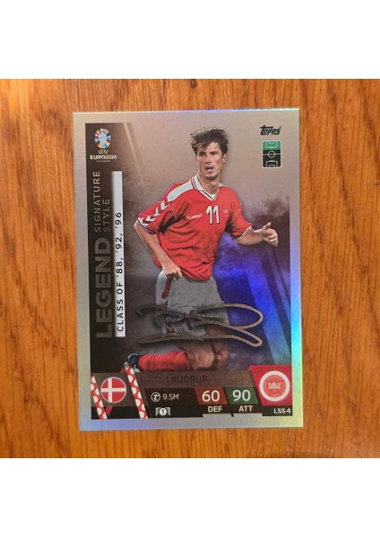 Euro 2024 Brian Laudrup Legend Dijital Imzalı Oyun Kartı
