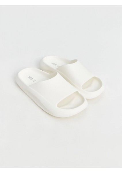 Lcw Steps Beyaz Tek Bantlı Kadın Terlik