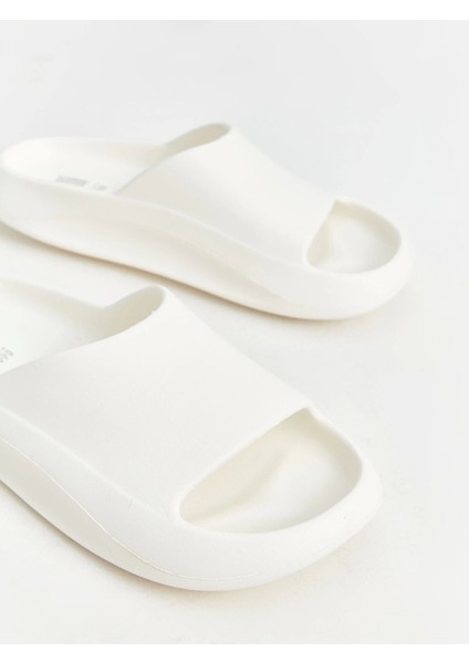 Lcw Steps Beyaz Tek Bantlı Kadın Terlik modelleri