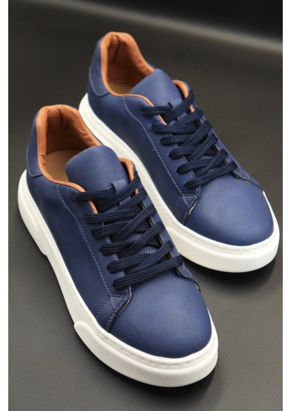 Erkek Lacivert Sneaker Ayakkabı | Hafif Taban, Şehir Stili, Günlük Rahat Kullanım