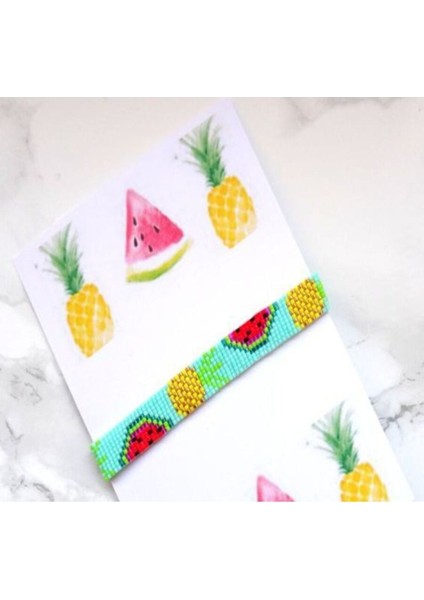 Çocuk Karpuz Ananas Miyuki Bileklik