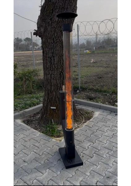 Pelet Soba Kasasız Roket Pelet Sobası Bahçe Şöminesi