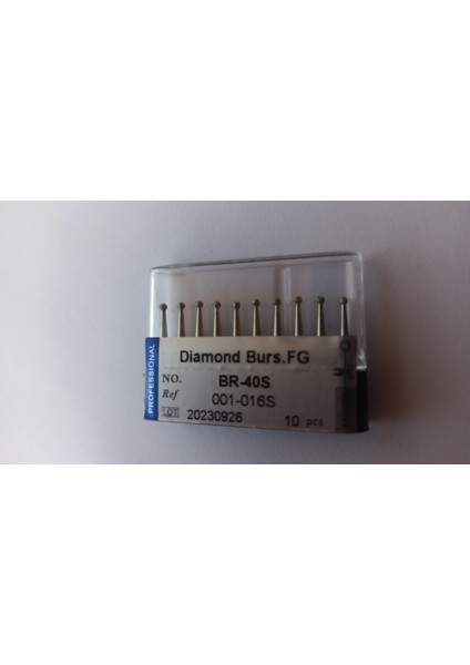 BR-40S Fg Elmas Frezeler BR-40S Elmas Frezler Diş Laboratuvarı Parlatma Freze 10 Adet 1 Kutu fiyatları