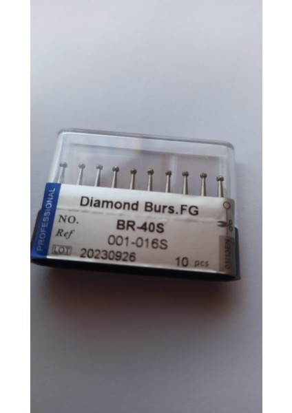 BR-40S Fg Elmas Frezeler BR-40S Elmas Frezler Diş Laboratuvarı Parlatma Freze 10 Adet 1 Kutu fırsatları