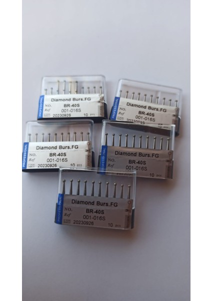 BR-40S Fg Elmas Frezeler BR-40S Elmas Frezler Diş Laboratuvarı Parlatma Freze 10 Adet 1 Kutu indirimleri
