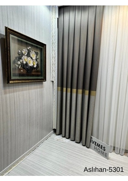 Nivemeshome Aslıhan Toprak FT632116 V-5301 1/3 Sık Pile Fon Perde Apm