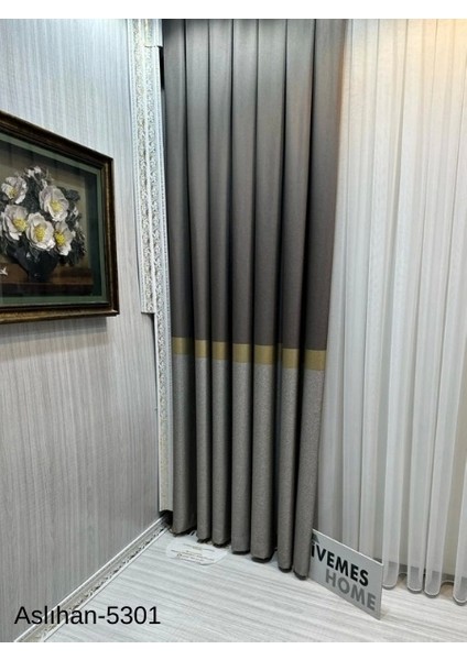 Nivemeshome Aslıhan Toprak FT632116 V-5301 1/3 Sık Pile Fon Perde Apm fırsatları
