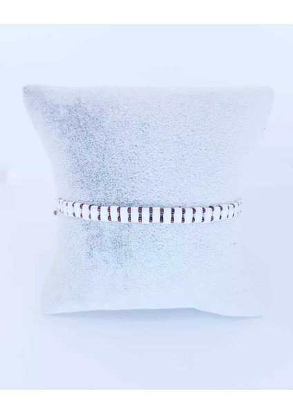 Beyaz Miyuki Tila Bileklik