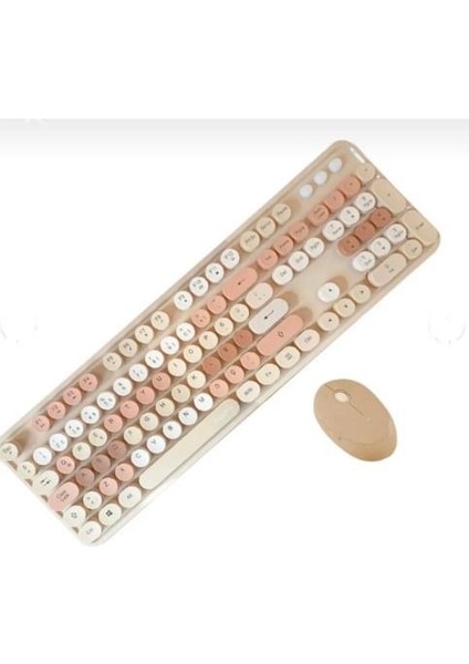 Kablosuz Klavye ve Mouse Fare Set 104 Tuşlu Pc Notebook Laptop Uyumlu