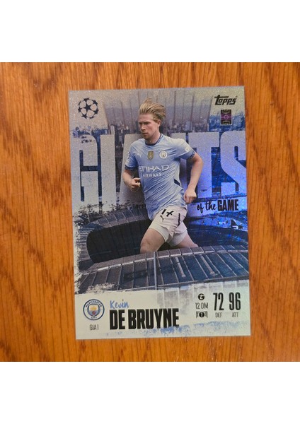 Man Of Game Kevin De Bruyne Oyun Kartı