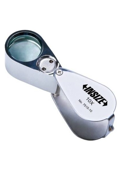 7515-10 Katlanır El Tipi Işıklı Lup 10X
