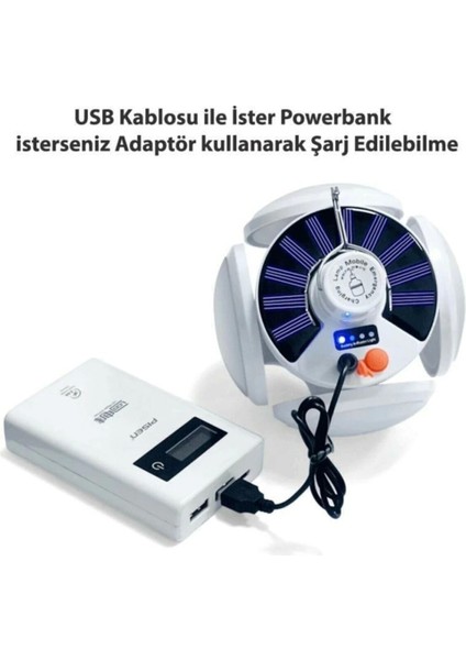 P-038 Solar Güneş Enerji Ve Usb Sarjli 5 Kanatlı fırsatları