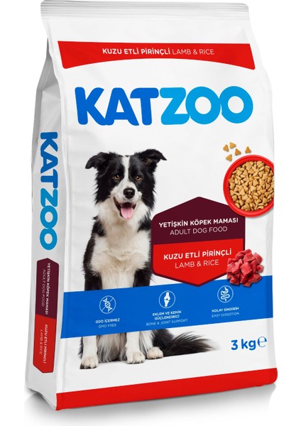 Kuzu Etli & Pirinçli Yetişkin Köpek Maması