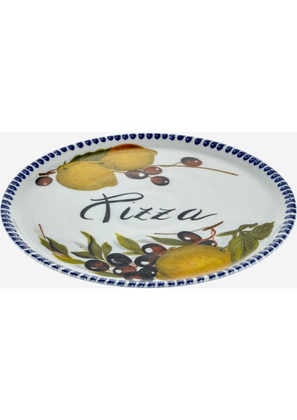 Beyaz Seramik Pizza Tabağı 33 cm fiyatları