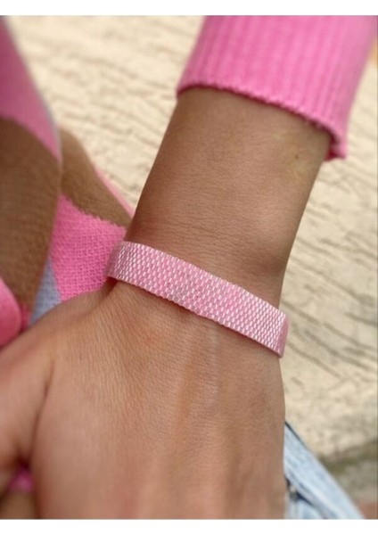 Pembe Miyuki Bileklik Tekli