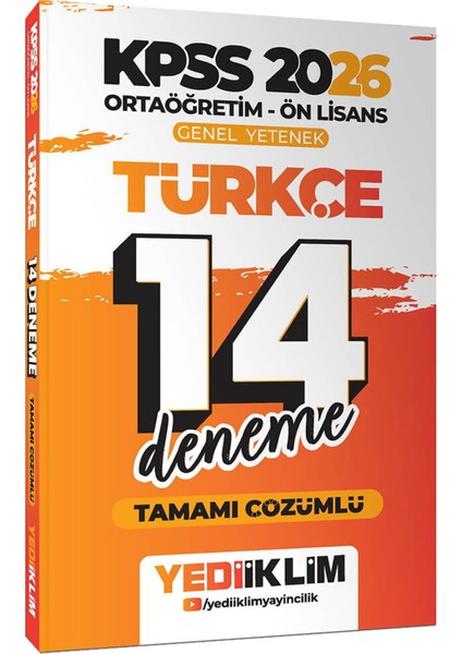 2026 Kpss Ortaöğretim Ön Lisans Tüm Dersler Tamamı Çözümlü 14 Deneme-Çözümlü 3 Deneme Hediye indirimleri