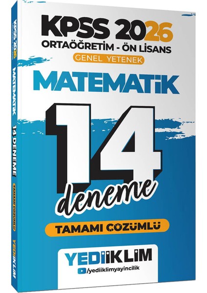 2026 Kpss Ortaöğretim Ön Lisans Tüm Dersler Tamamı Çözümlü 14 Deneme-Çözümlü 3 Deneme Hediye