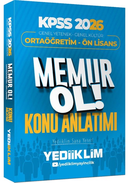 2026 Kpss Ortaöğretim Ön Lisans Gygk Memur Ol Konu Anlatımı-Memur Ol Soru Bankası-Çözümlü 3 Deneme fiyatları