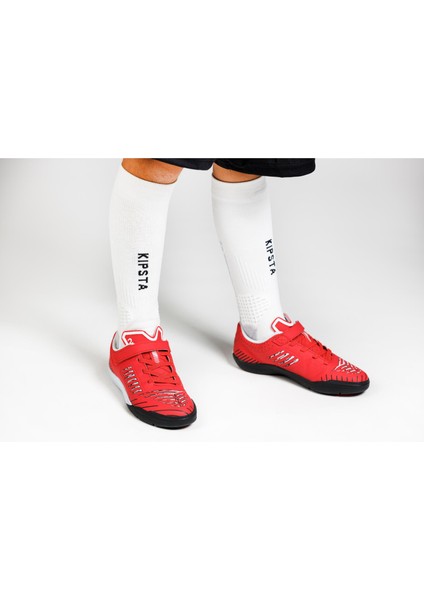 Kipsta Çocuk Futsal Ayakkabısı / Salon Ayakkabısı - Kırmızı / Siyah - Ginka 500 fiyatları