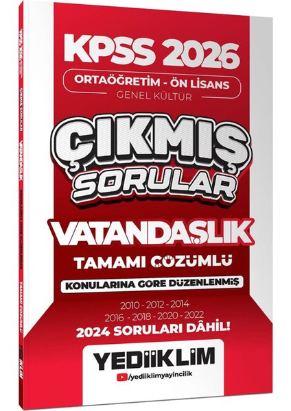 2026 Kpss ortaöğretim Ön Lisans Gygk konu-Soru 10KITAP-TÜM Dersler Deneme-Yaprak Test-Çıkmış Sorular modelleri