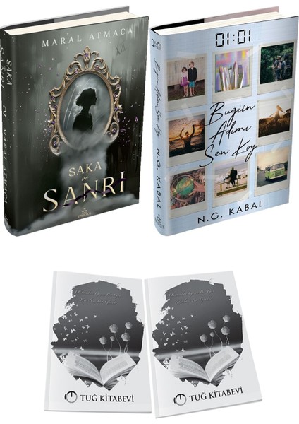 01:01 Bugün Adımı Sen Koy Ciltli ve Saka ve Sanrı 2 Ciltli Maral Atmaca 2li Set + Hediyeli