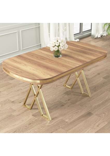 Zae Serisi 90X168 Lak Panel Hazar Gold Ayak Masa Takımı 4 Siyah Sandalye fiyatları