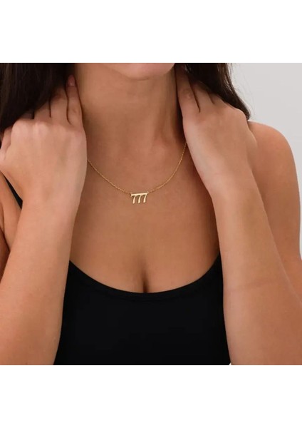 777 Bereket Melek Sayısı Altın Kaplama Kararmaz Kolye fiyatları