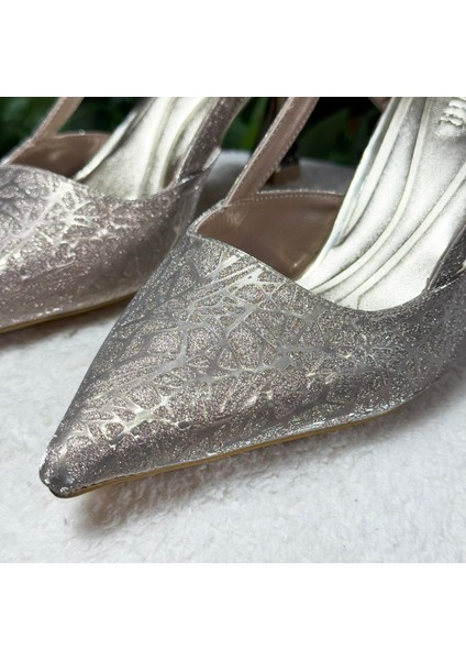 Parlak Işıltılı Özel Gün Topuklu Ayakkabı M1114 fiyatları