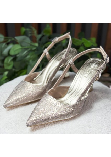 Parlak Işıltılı Özel Gün Topuklu Ayakkabı M1114 modelleri