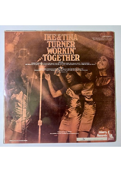 Ike & Tina Turner – Workin' Together - Dönem Baskı Plak fiyatları